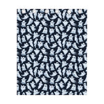 White Ghost Pattern Print Curtain