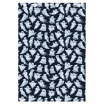 White Ghost Pattern Print Curtain