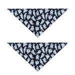 White Ghost Pattern Print Dog Bandana
