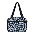 White Ghost Pattern Print Double Strap Bible Bag
