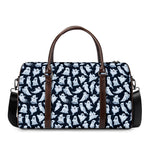 White Ghost Pattern Print Duffle Bag