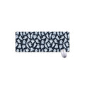 White Ghost Pattern Print Extended Mouse Pad