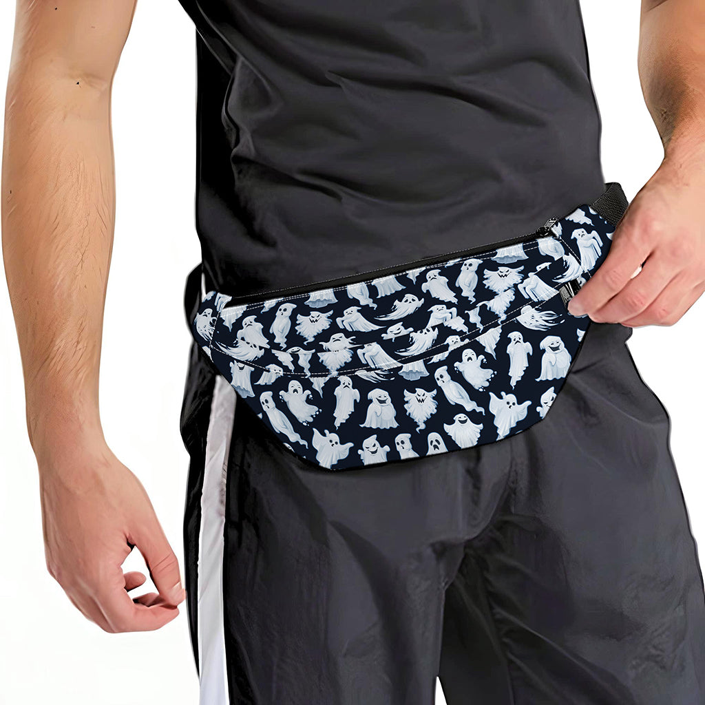 White Ghost Pattern Print Fanny Pack