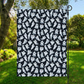 White Ghost Pattern Print Garden Flag