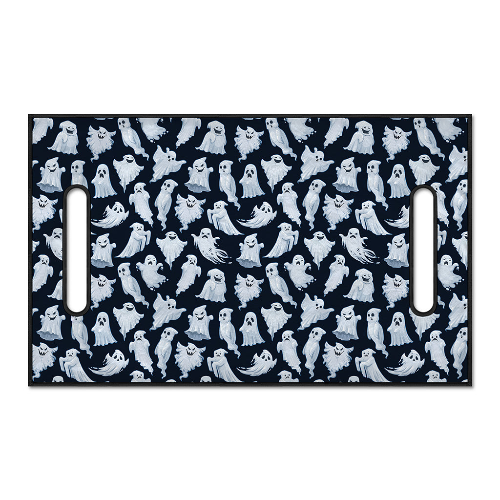 White Ghost Pattern Print Golf Cart Seat Cover