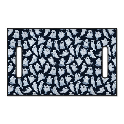 White Ghost Pattern Print Golf Cart Seat Cover