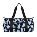 White Ghost Pattern Print Gym Bag