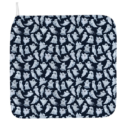 White Ghost Pattern Print Hand Towel