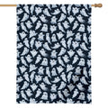 White Ghost Pattern Print House Flag