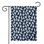 White Ghost Pattern Print House Flag