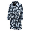 White Ghost Pattern Print Men's Bathrobe