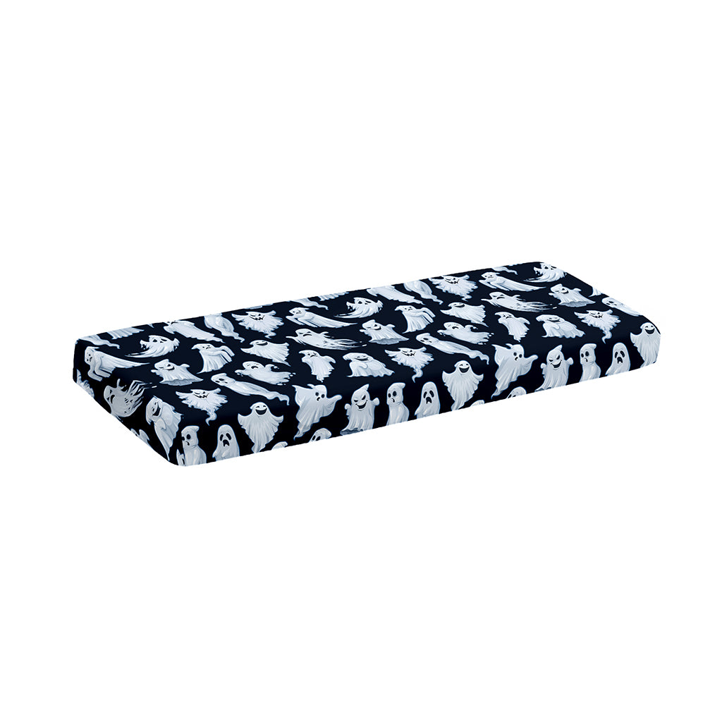 White Ghost Pattern Print Piano Keyboard Cover