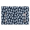 White Ghost Pattern Print Placemat