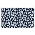 White Ghost Pattern Print Polyester Doormat