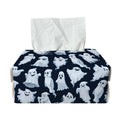 White Ghost Pattern Print Rectangle Tissue Box Cover