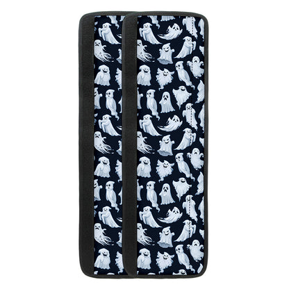 White Ghost Pattern Print Refrigerator Handle Covers