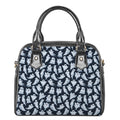 White Ghost Pattern Print Shoulder Handbag