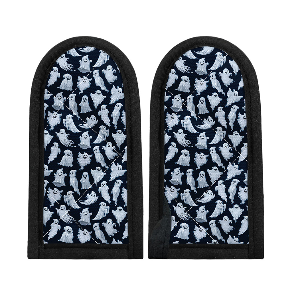 White Ghost Pattern Print Skillet Handle Cover