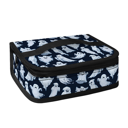 White Ghost Pattern Print Small Lunch Bag