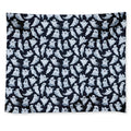 White Ghost Pattern Print Tapestry