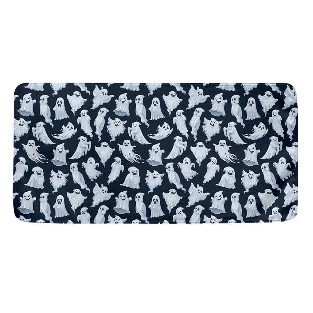 White Ghost Pattern Print Towel