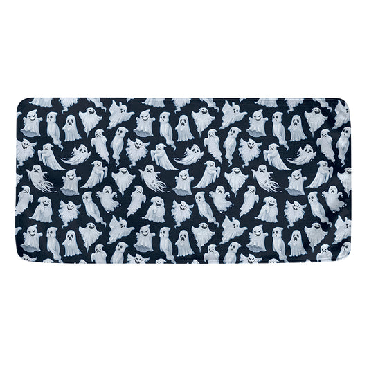 White Ghost Pattern Print Towel
