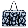 White Ghost Pattern Print Utility Tote Bag