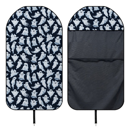 White Ghost Pattern Print Waterproof Car Seat Cover