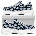 White Ghost Pattern Print White Chunky Shoes