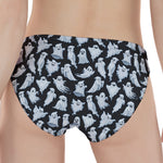 White Ghost Pattern Print Women's Panties