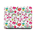 White Girly Unicorn Pattern Print Bifold Wallet