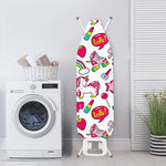 White Girly Unicorn Pattern Print Ironing Board Cover
