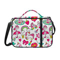 White Girly Unicorn Pattern Print Shoulder Strap Bible Bag