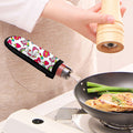 White Girly Unicorn Pattern Print Skillet Handle Cover