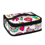 White Girly Unicorn Pattern Print Small Lunch Bag