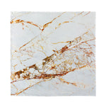 White Gold Grunge Marble Print Silk Bandana