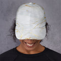 White Gold Scratch Marble Print Baseball Cap
