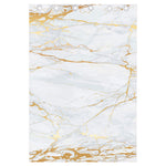 White Gold Scratch Marble Print Curtain