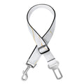 White Gold Scratch Marble Print Dog Seat Belt