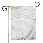 White Gold Scratch Marble Print House Flag