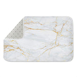 White Gold Scratch Marble Print Indoor Door Mat