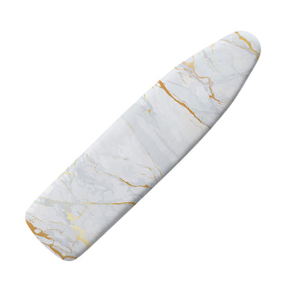 White Gold Scratch Marble Print Ironing Board Cover