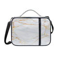 White Gold Scratch Marble Print Shoulder Strap Bible Bag