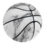 White Gray Marble Print Basketball
