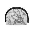 White Gray Marble Print Coin Purse