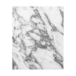 White Gray Marble Print Curtain