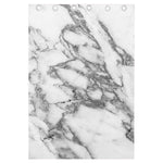 White Gray Marble Print Curtain