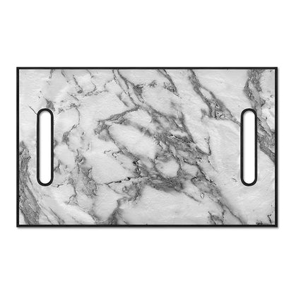 White Gray Marble Print Golf Cart Seat Cover