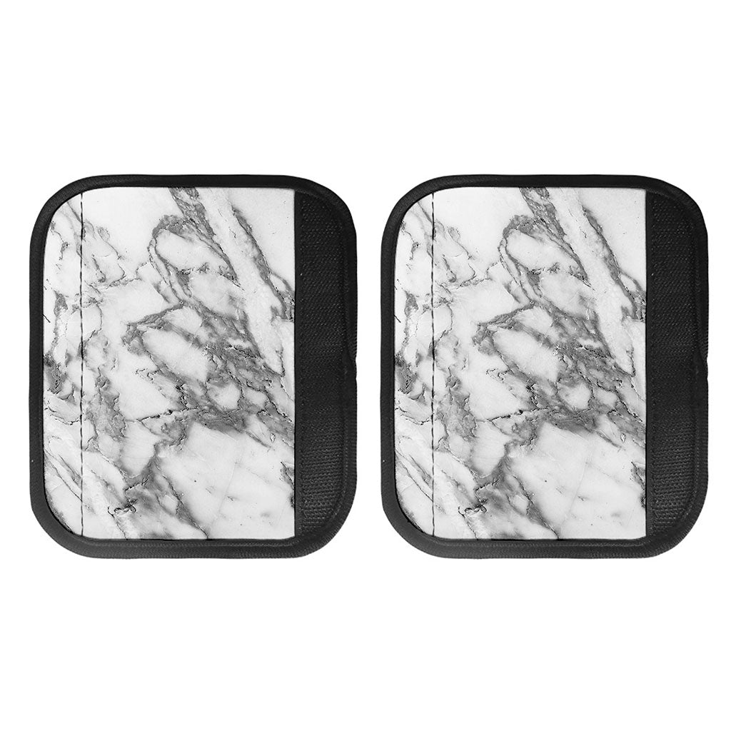 White Gray Marble Print Handle Covers