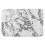 White Gray Marble Print Indoor Door Mat